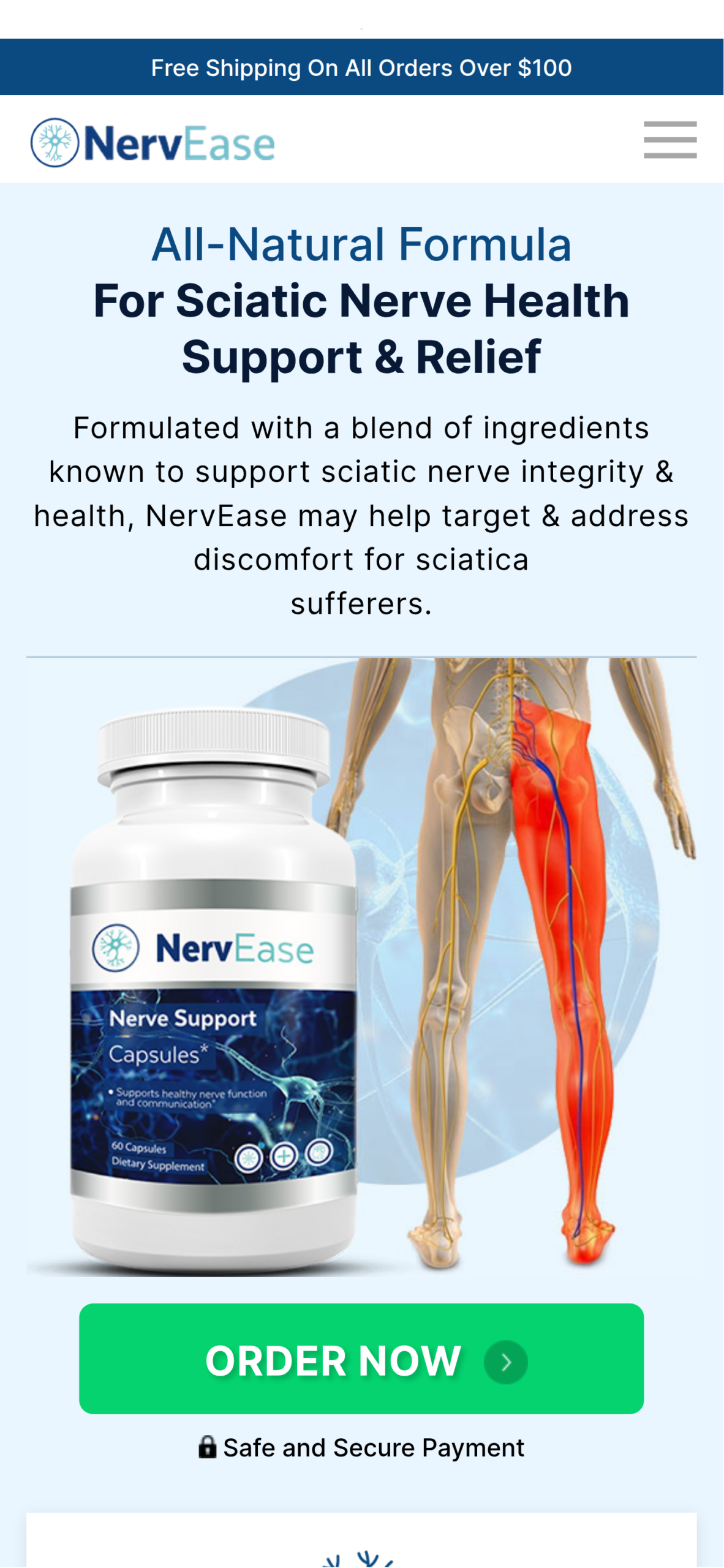 Sciatic nerve pain relief